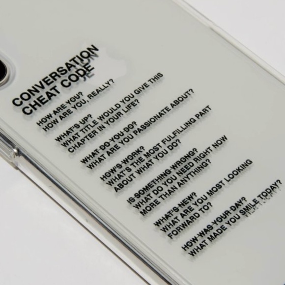 We're Not Really Strangers, Clear iPhone XS Max Phone Case - Picture 1 of 6